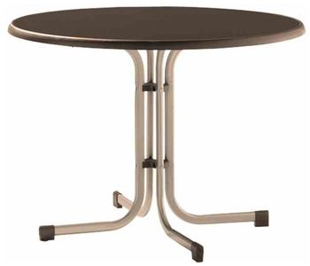 SIEGER Boulevard-Klapptisch Ø 100 cm, Champagner/Mocca