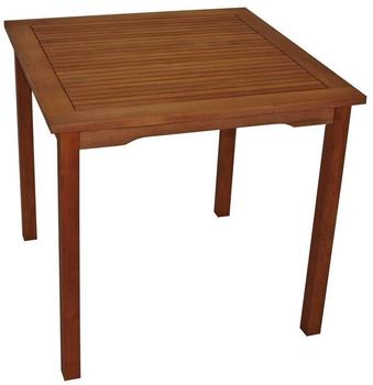gartenmoebel-einkauf Tisch LAGO 80x80cm, Eukalyptus geölt,
