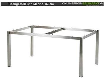 Diamond Garden Tisch San Marino, Edelstahl/Granit dunkel, 158 x 98 cm