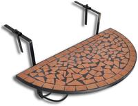 vidaXL Balkonh&auml;ngetisch Mosaik Terracotta