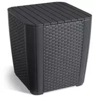 Keter Gartentisch Luzon Flat Wicker, Graphit