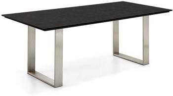 Niehoff Noah Tisch, Profilkufe HPL Tischplatte: Granit-Design Gestell: 160x95 cm T1G1-006-055