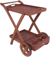 Garden Pleasure Servierwagen "Toledo" Eukalyptusholz, 88x54 cm, rollbar