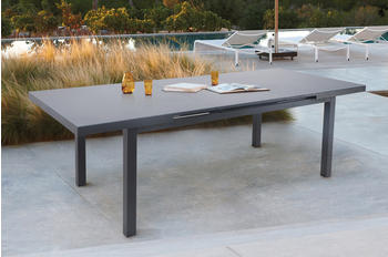 Outflexx Ausziehtisch 180/240x100cm anthrazit matt/grau