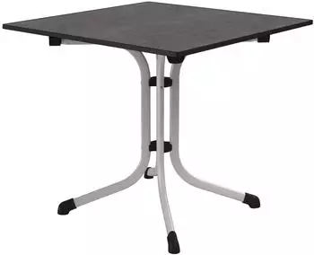 Sieger Boulevard Klapptisch 80x80cm Stahl/Vivodur Graphit/Schiefer Anthrazit (3130-50)