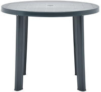 vidaXL Gartentisch Gr&uuml;n 89 cm Kunststoff