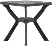 vidaXL Bistrotisch Anthrazit 70x70x72 cm Kunststoff