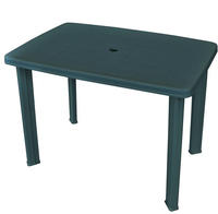 vidaXL Gartentisch Gr&uuml;n 101 x 68 x 72 cm Kunststoff