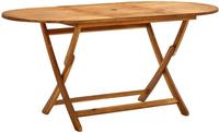 vidaXL Klappbarer Gartentisch 160x85x75 cm Massivholz Akazie