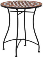 vidaXL Bistrotisch Mosaik Keramik Braun 60 cm