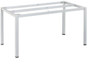 Kettler Cubic Tischgestell 140x70cm Aluminium hellgrau