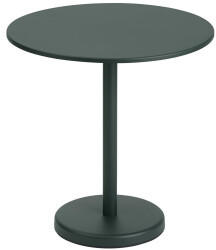 Muuto Linear Steel Café Table 70cm dark green (31056)