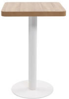 vidaXL Bistrotisch Hellbraun 50x50 cm MDF