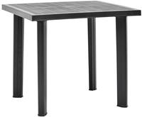 vidaXL Gartentisch Anthrazit 80x75x72 cm Kunststoff