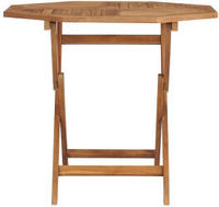 vidaXL Klappbarer Gartentisch 85x85x76 cm Teak Massivholz