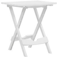 vidaXL Gartentisch Klappbar 44,5x38,5x50 cm Wei&szlig;