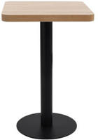 vidaXL Bistrotisch Hellbraun 50x50 cm MDF