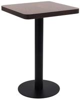 vidaXL Bistrotisch Dunkelbraun 50x50 cm MDF
