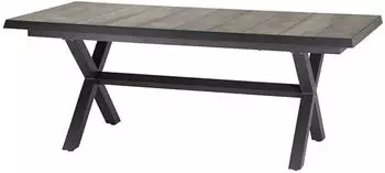 Siena Garden Sincro Ausziehtisch 200/260x100 cm anthrazit/washed grey (C31057)