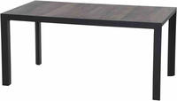 Siena Garden Gartentisch "SILVA Tisch 140x90cm matt anthrazit/washed grey"