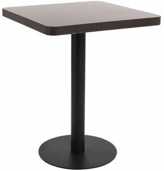vidaXL Bistrotisch 60x60cm MDF dunkelbraun