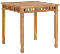 vidaXL Garten-Esstisch 80x80x80 cm Massivholz Teak