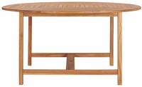vidaXL Gartentisch 150x76 cm Massivholz Teak