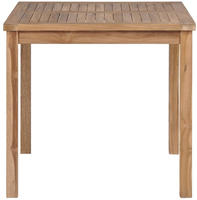 vidaXL Gartentisch 80x80x77 cm Massivholz Teak