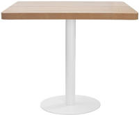 vidaXL Bistrotisch Hellbraun 80x80 cm MDF