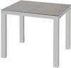 Best Houston 90x90 cm Silber/anthrazit Esstisch, Gartentisch, Tisch, Aluminium
