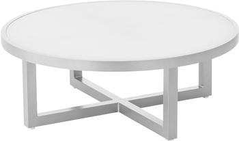 Kettler Ego Gartentisch mit Glasplatte 92 x 92 x 33 cm silber