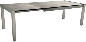 Stern Ausziehtisch 214/254/294x100cm Edelstahl/Silverstar dunkelgrau (431722)