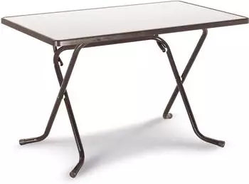 Best Freizeitmöbel Primo Scherenklapptisch 110x70cm braun (26521110)