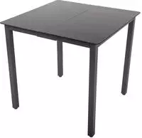 VCM Hanna Gartentisch 80x80cm schwarz.