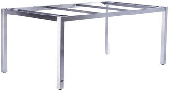 Zebra Möbel Zebra Opus Tischgestell 210x100cm Edelstahl gebürstet