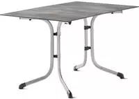 SIEGER N05004, SIEGER 5160-21 Kl.-Tis.Po.120x80 Polytec,graphit/Beto.hell Grau