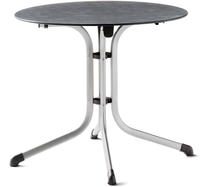SIEGER 5135-20, SIEGER 5135-20 Klapptisch Polytec (HPL) &Oslash; 85 cm Stahlgestell graphit