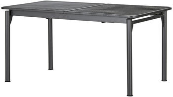 MWH Streckmetall Tisch ausziehbar 163/261x90x76cm grau