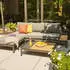 Siena Garden Alvida Gartentisch 102 x 70 x 27,5 cm Teakholz natur/anthrazit