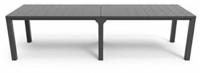 Keter Julie Double Gartentisch Grafit 147-295x90x74,5 Cm, Ausziehbar F&uuml;r 8-10
