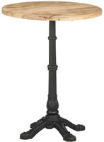 vidaXL Bistrotisch &Oslash;60x76 cm Raues Mangoholz