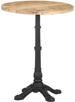 vidaXL Bistrotisch &Oslash;60x76cm Raues Mangoholz (321087)