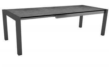 Stern Ausziehtisch 174/214/254x90cm Aluminium/Silverstar dunkelgrau (431749)