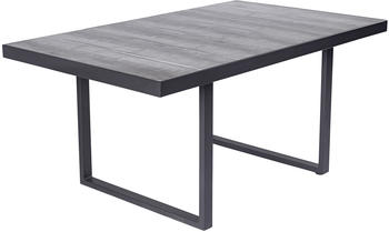 LC Home Keramo Loungetisch 140x85cm Aluminium/Keramik dunkelgrau