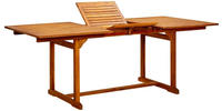 vidaXL Garten-Esstisch (150-200)x100x75 cm Massivholz Akazie