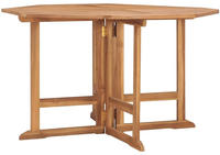 vidaXL Garten-Esstisch Klappbar 110x110x75 cm Massivholz Teak