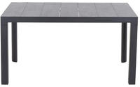 Siena Garden Gartentisch "SILVA Tisch 140x90cm matt anthrazit/wood-grey"