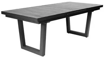 L.C. Wholesaler GmbH LC Home Keramo Ausziehtisch 200/260x100cm Aluminium/Keramik anthrazit/dunkelgrau