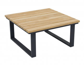 Zebra Möbel Zebra Belvedere Loungetisch 76x76cm Edelstahl/Teak natur/dunkelgrau (AR3685)