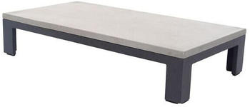 Applebee Delgado Loungetisch 130x70x27cm Aluminium/LWC dunkelgrau/hellgrau (70000525)